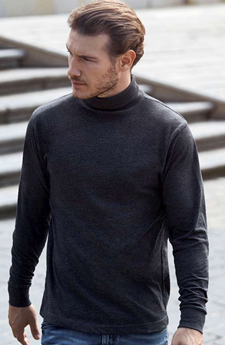 T-Time rullekravetrøje, Grå - ID 0546