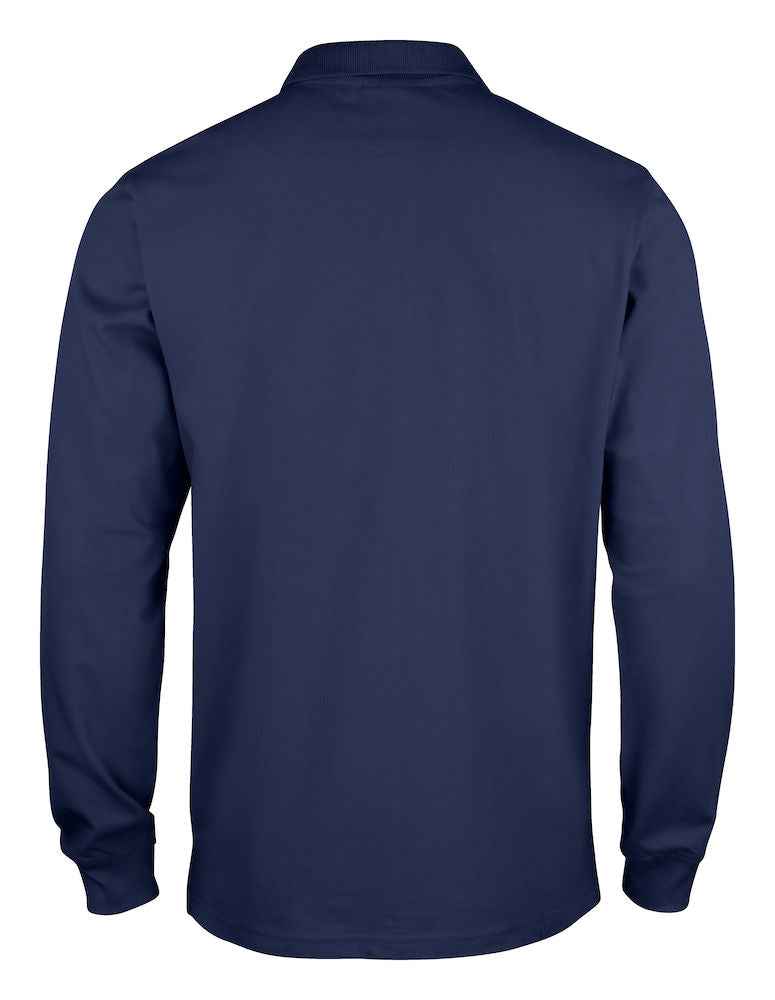 Classic Langærmet Herre Polo, Navy Blå - Clique 028245 - Modekompagniet.dk