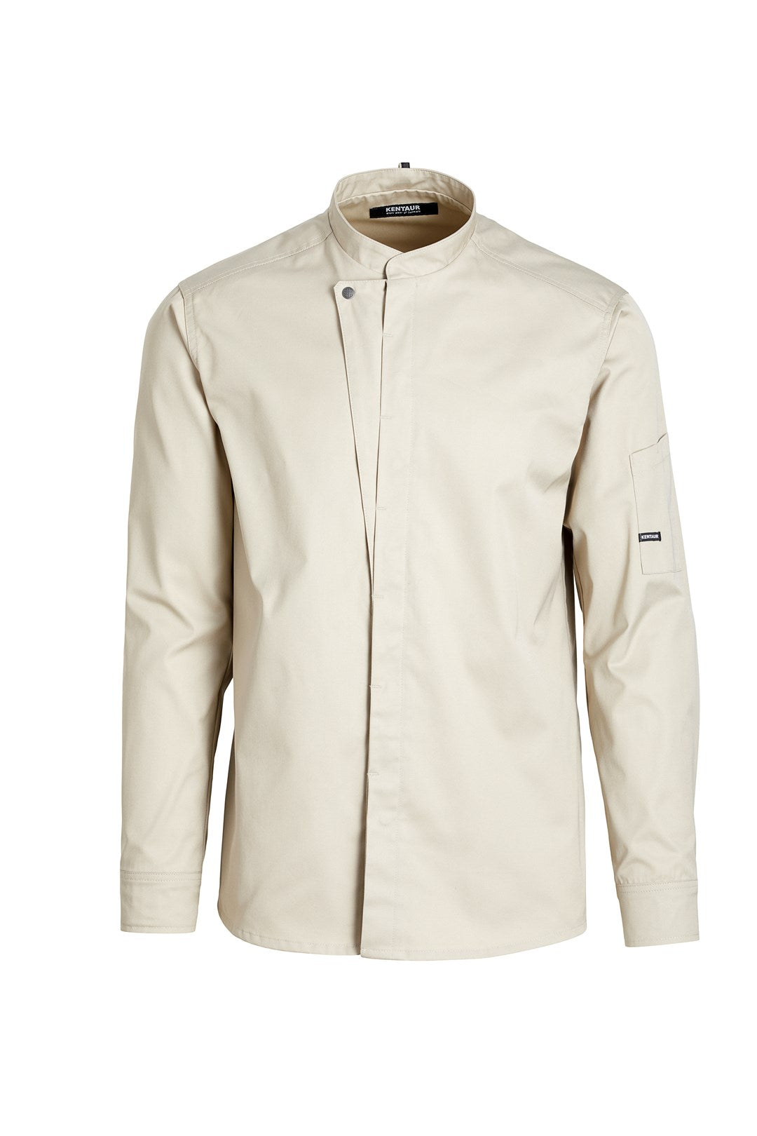 KOKKE-/SERVICEJAKKE LANG ARM - Herre/ dame - Sand - 23515 - Modekompagniet.dk