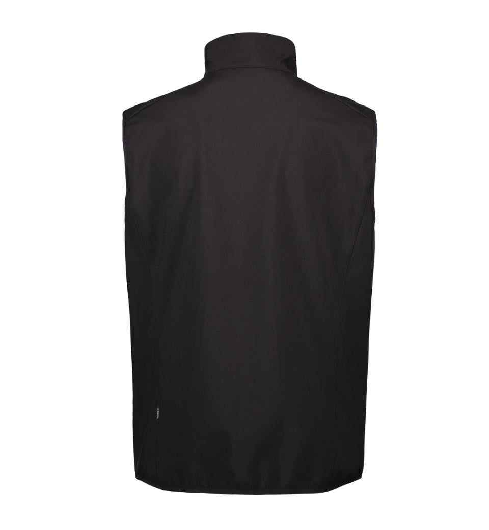 Funktionel Softshell Vest - Sort - ID 0824 - Modekompagniet.dk