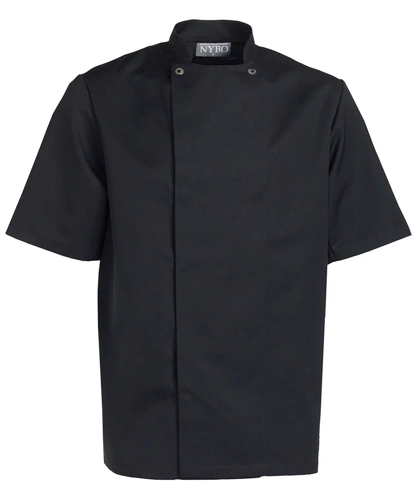 Nybo Workwear Take Away kortærmet kokkejakke - Herre/ dame - Sort - 501015900 - Modekompagniet.dk