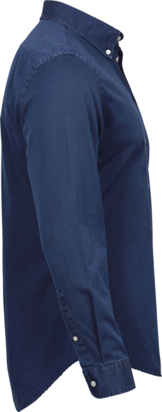 Casual twill shirt - Herre - Denim - Style 4002 - Modekompagniet.dk