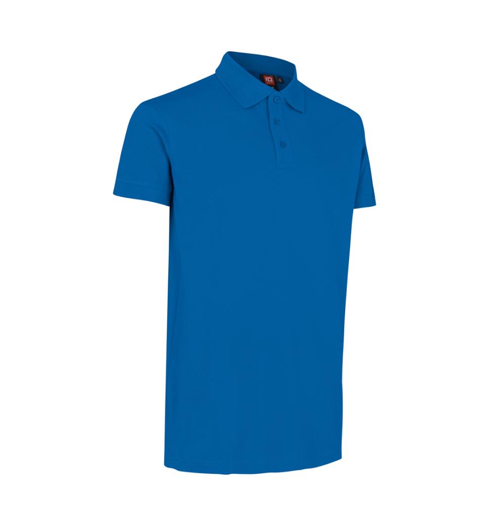 Stretch Poloshirt - Herre - Blå - ID 0525 - Modekompagniet.dk