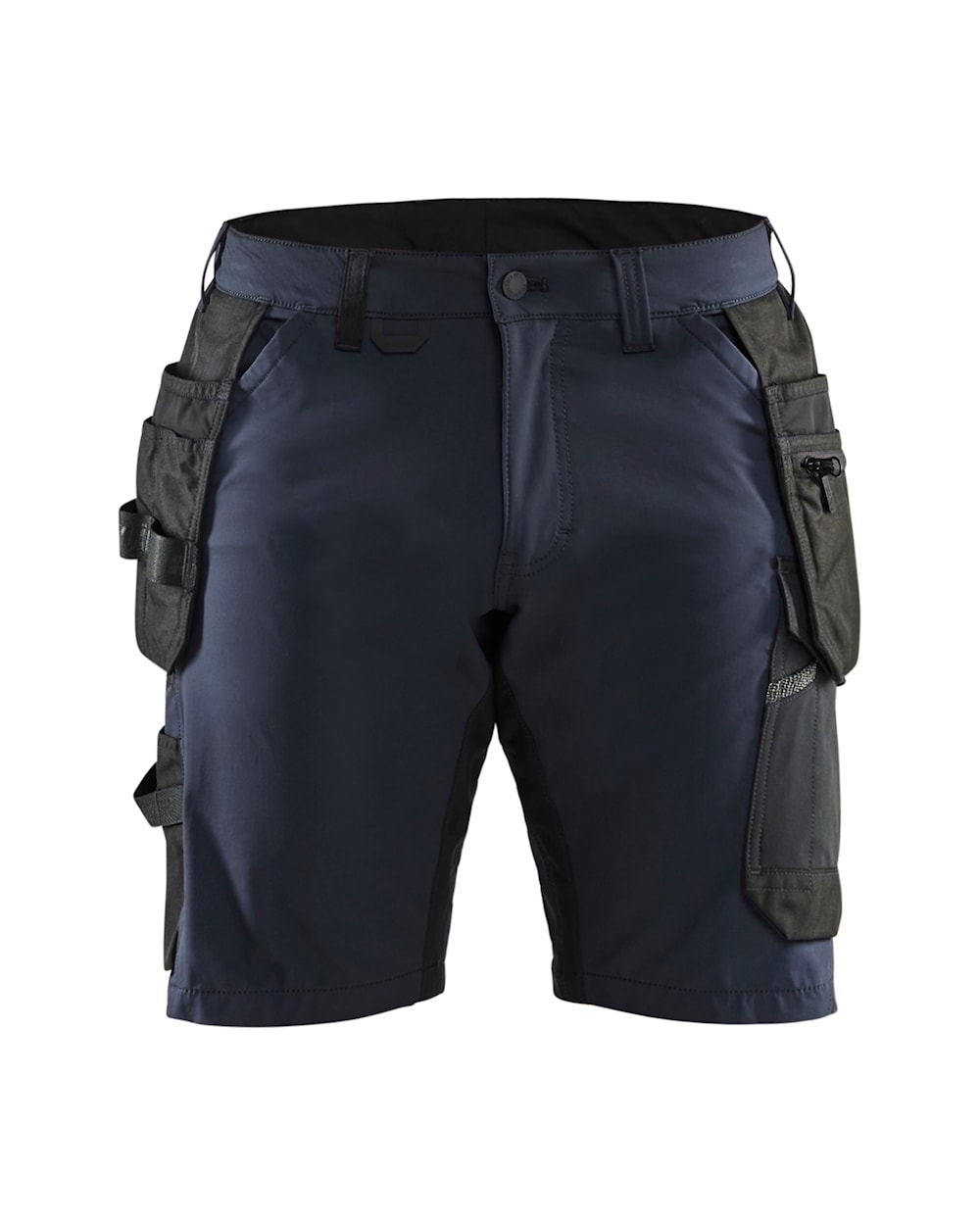 Håndværkershorts 4-vejs stretch, Herre/Dame, Mørk Marineblå/Sort - Blåkläder 1520-1645-8699