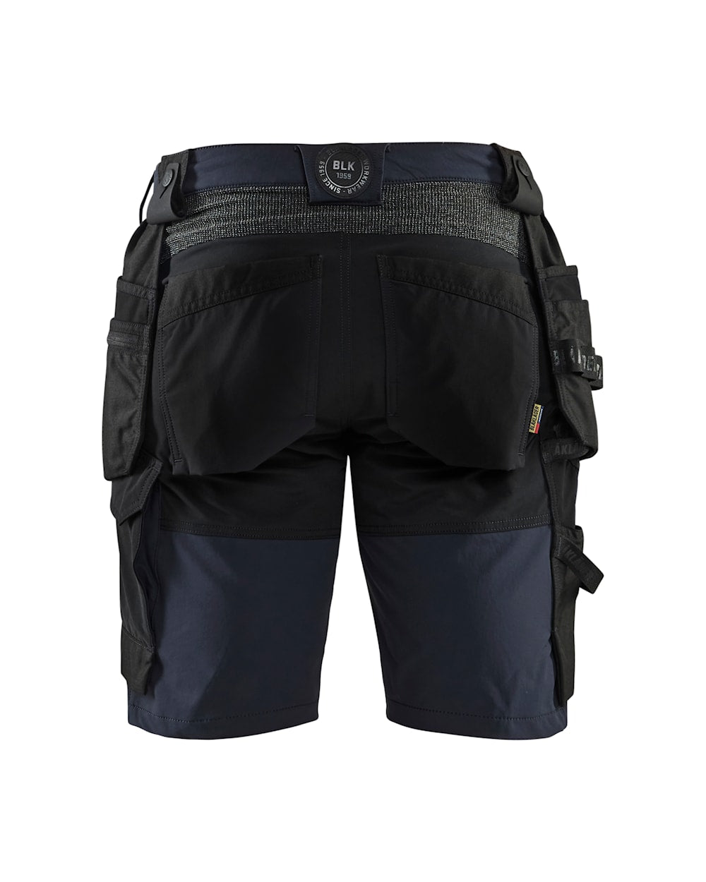Håndværkershorts 4-vejs stretch, Herre/Dame, Mørk Marineblå/Sort - Blåkläder 1520-1645-8699