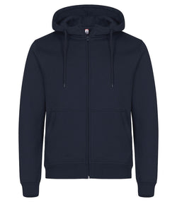 Hættetrøje med lynlås, Unisex, Mørk Marine - CLIQUE 0201034 - 580