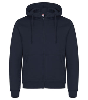Hættetrøje med lynlås, Unisex, Mørk Marine - CLIQUE 0201034 - 580