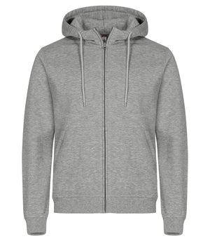 Hættetrøje med lynlås, Unisex, Gråmel - CLIQUE 0201034 - 95