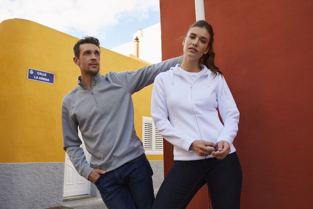 Basic Active Half Zip Grå, Unisex, Clique 021013