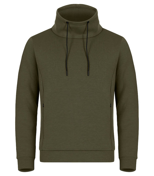 Hobart Sweatshirt med høj krave, Herre, Fog Green - CLIQUE 021022 - 75