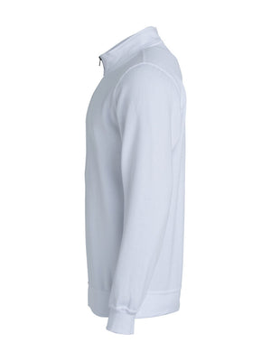 Basic Half Zip - Unisex - Hvid - Clique 021033