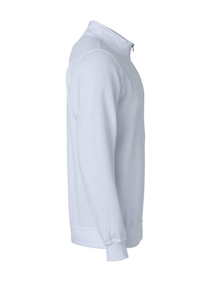 Basic Half Zip - Unisex - Hvid - Clique 021033