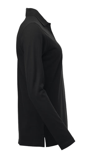 Classic Marion Langærmet Polo, Sort - Dame - Clique 028247