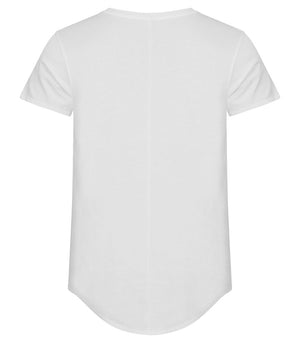 Ekstra længde i ryggen T-shirt - Brooklyn, Herre, Hvid CLIQUE 029006 - 00