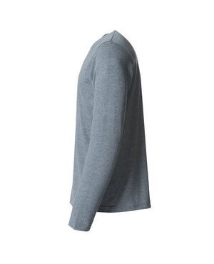 Basic T-shirt med langeærmer - Herre - Grå - Clique 029033