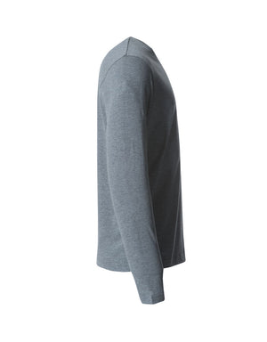 Basic T-shirt med langeærmer - Herre - Grå - Clique 029033