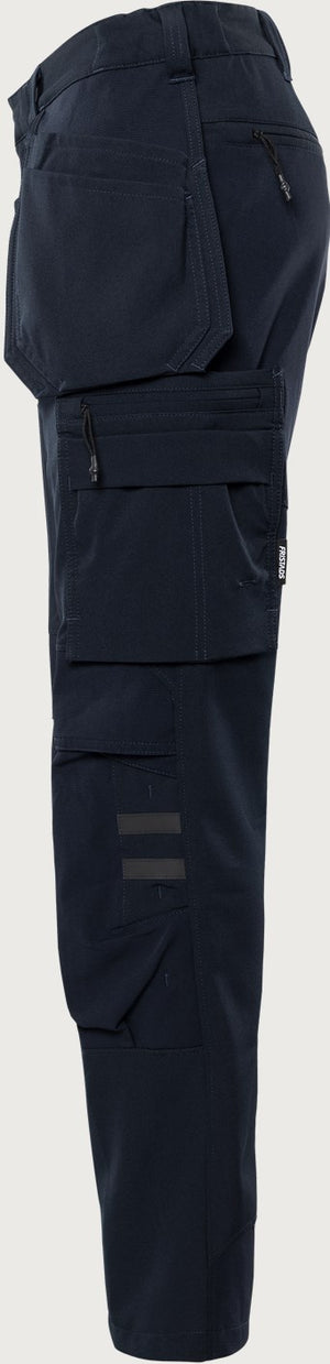 Håndværkerbukser med stretch, Mørk Marine, Kansas 2596