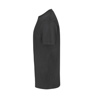 Ekstra slidstærk T-shirt til herre – Koks grå, bomuld med fire-lags rib - 0300