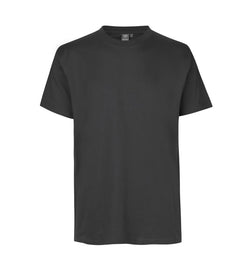 Ekstra slidstærk T-shirt til herre – Koks grå, bomuld med fire-lags rib - 0300