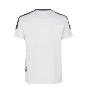 Kontrast Herre T-shirt – Slidstærk Bomuld, Hvid - 0302