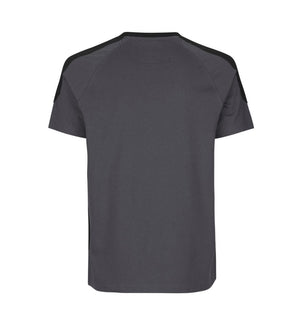 Kontrast Herre T-shirt – Slidstærk Bomuld, Grå - 0302