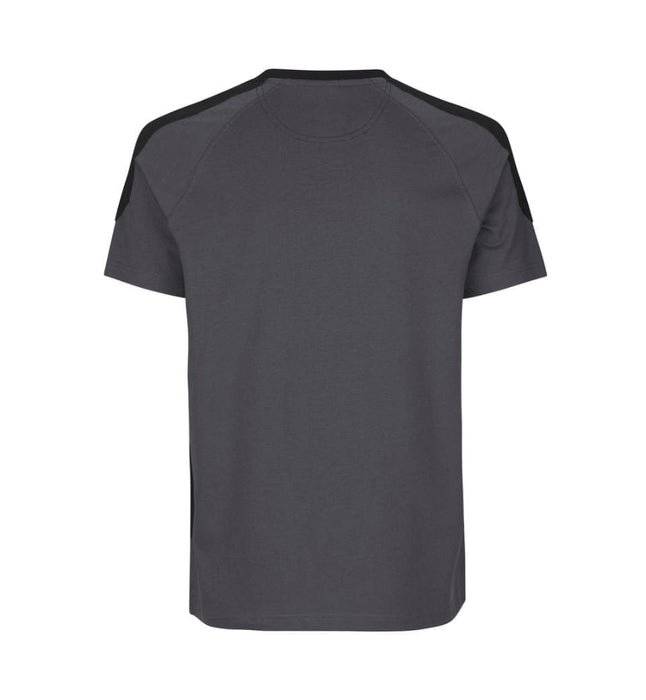 PRO Wear T-shirt med kontrastfarve - Herre- Grå - ID 0302