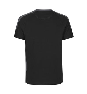 Kontrast Herre T-shirt – Slidstærk Bomuld, Sort - 0302