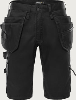 Green håndværker stretchshorts, Sort, Kansas 2902