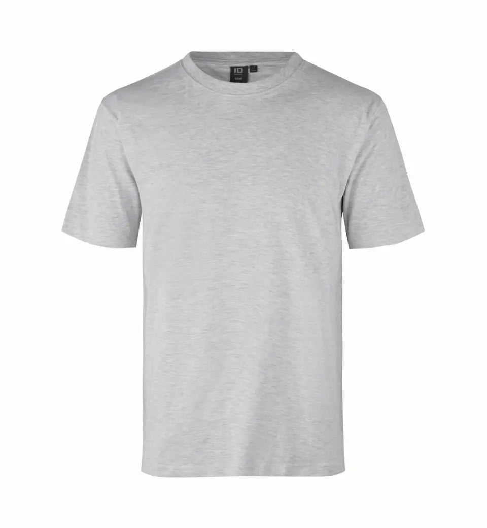 Premium Kvalitet Herre T-shirt – 100% Bomuld, Rund Hals, Lysegrå - 0500