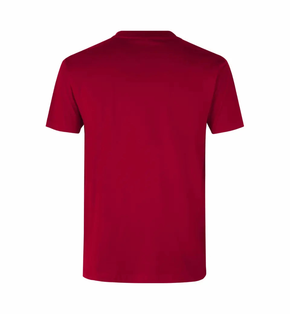 Premium Kvalitet Herre T-shirt – 100% Bomuld, Rund Hals, Rød - 0500