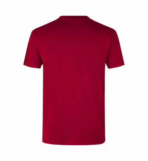 Premium Kvalitet Herre T-shirt – 100% Bomuld, Rund Hals, Rød - 0500