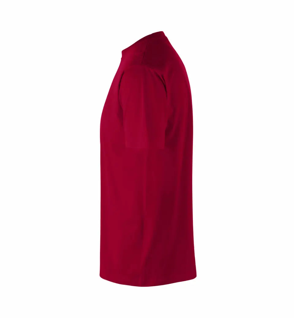 Premium Kvalitet Herre T-shirt – 100% Bomuld, Rund Hals, Rød - 0500