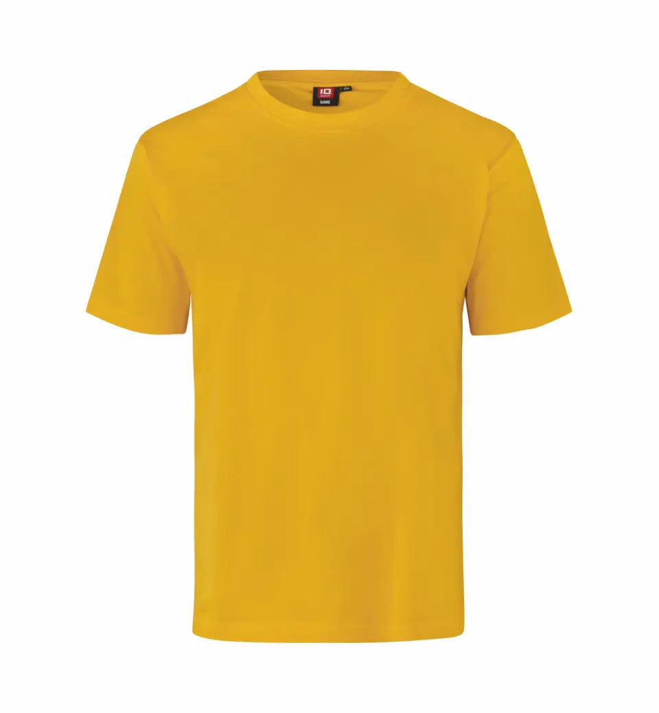 Premium Kvalitet Herre T-shirt – 100% Bomuld, Rund Hals, Gul - 0500