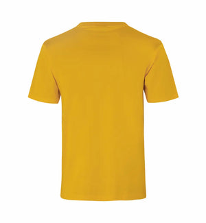 Premium Kvalitet Herre T-shirt – 100% Bomuld, Rund Hals, Gul - 0500