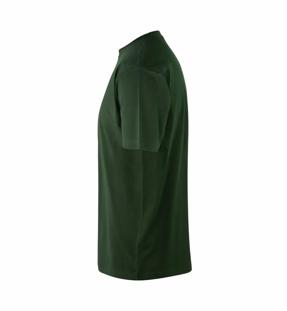 Premium Kvalitet Herre T-shirt – 100% Bomuld, Rund Hals, Flaskegrøn - 0500