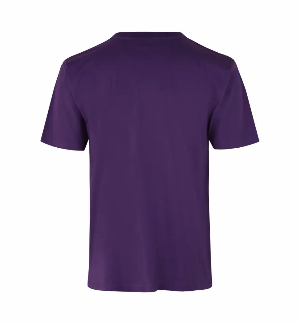 Premium Kvalitet Herre T-shirt – 100% Bomuld, Rund Hals, Lilla - 0500