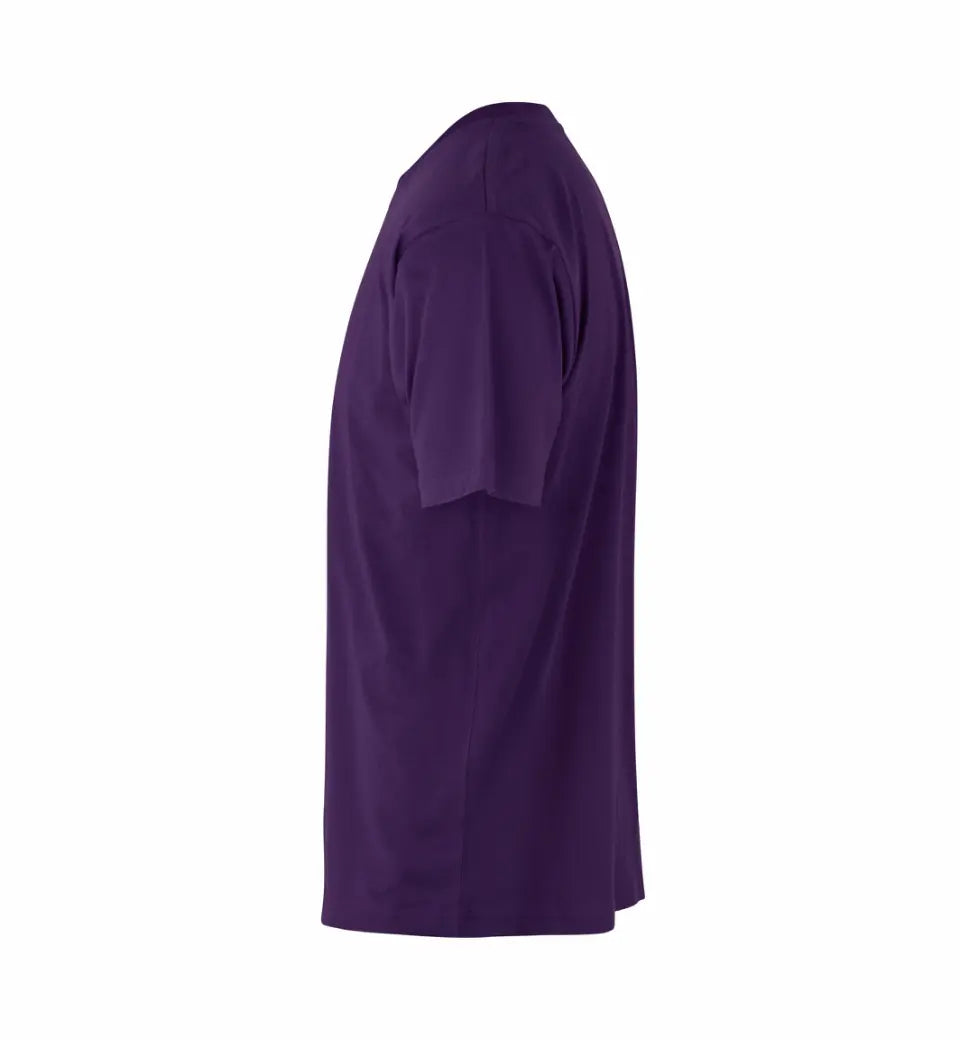 Premium Kvalitet Herre T-shirt – 100% Bomuld, Rund Hals, Lilla - 0500