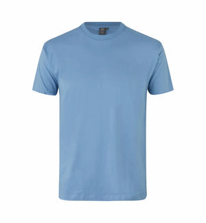Premium Kvalitet Herre T-shirt – 100% Bomuld, Rund Hals, Lyseblå - 0500