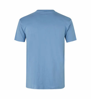 Premium Kvalitet Herre T-shirt – 100% Bomuld, Rund Hals, Lyseblå - 0500