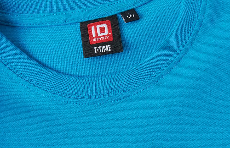 ID T-Time T-shirt Slimfit, Turkis - 0502
