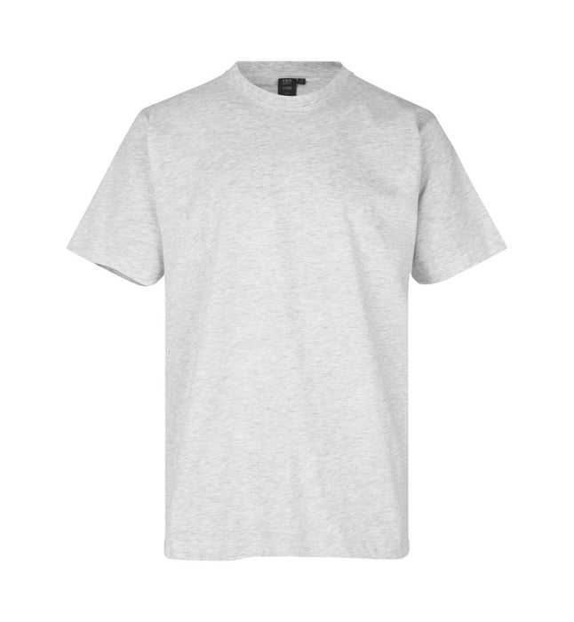 T-TIME T-shirt 100% bomuld  - Snow melange - ID 0510