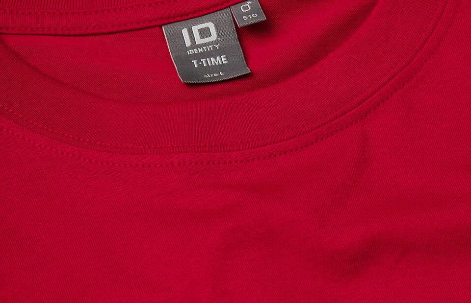 T-TIME T-shirt 100% bomuld - Rød -  ID 0510