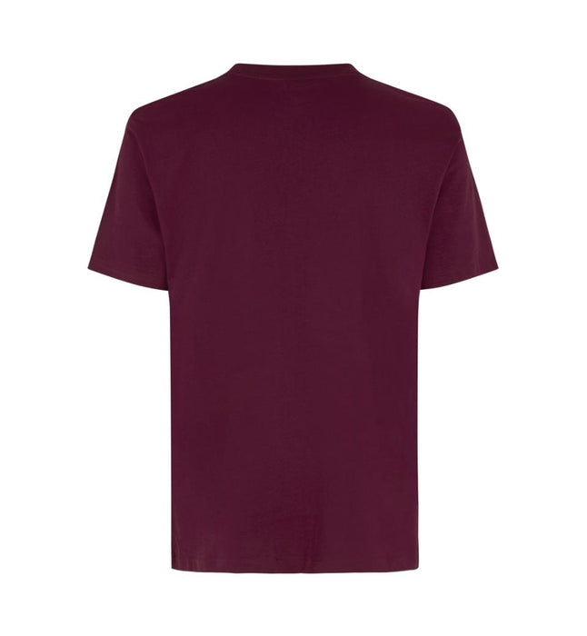 T-TIME T-shirt 100% bomuld - Bordeaux -  ID 0510