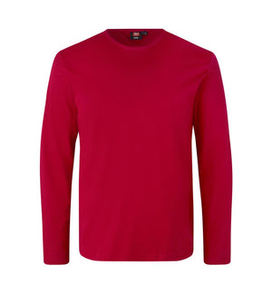 Interlock langærmet T-shirt Herre, Rød - 0518