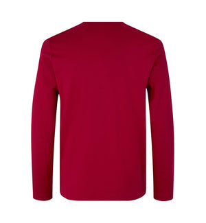 Interlock langærmet T-shirt Herre, Rød - 0518