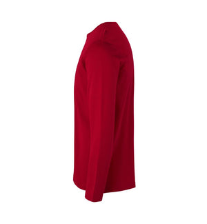 Interlock langærmet T-shirt Herre, Rød - 0518