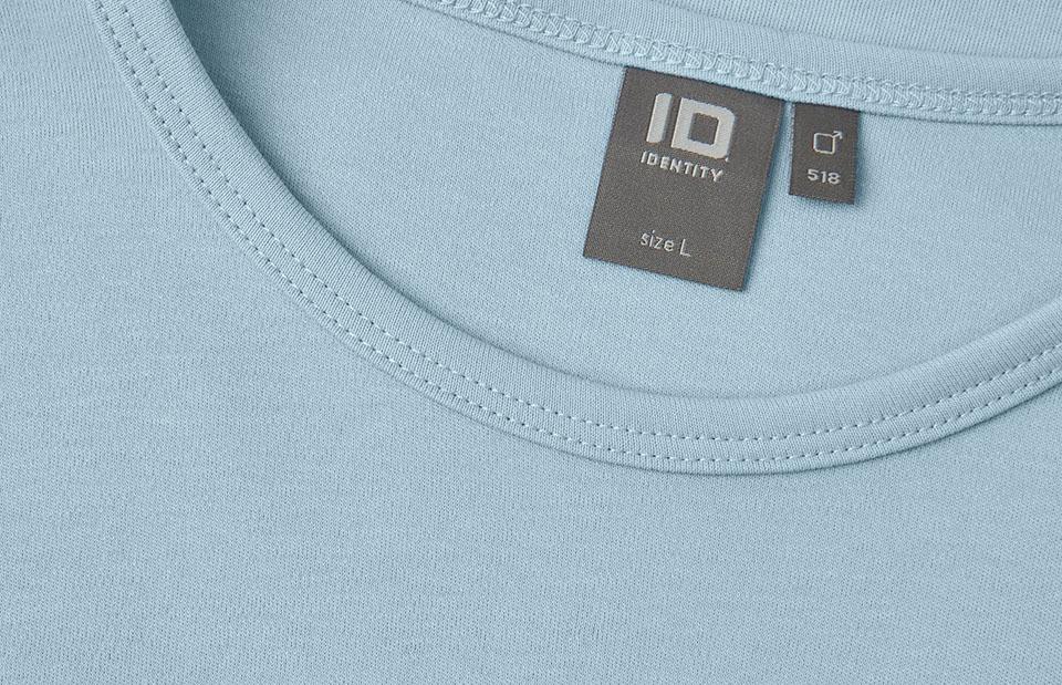 Interlock T-shirt med lange ærmer - Herre - Lys blå - ID 0518
