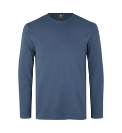 Interlock langærmet T-shirt Herre, Indigo blå - 0518