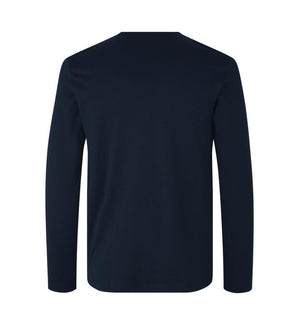 Interlock langærmet T-shirt Herre, Navy - 0518