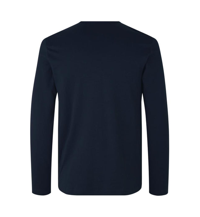 Interlock T-shirt med lange ærmer - Herre - Navy - ID 0518